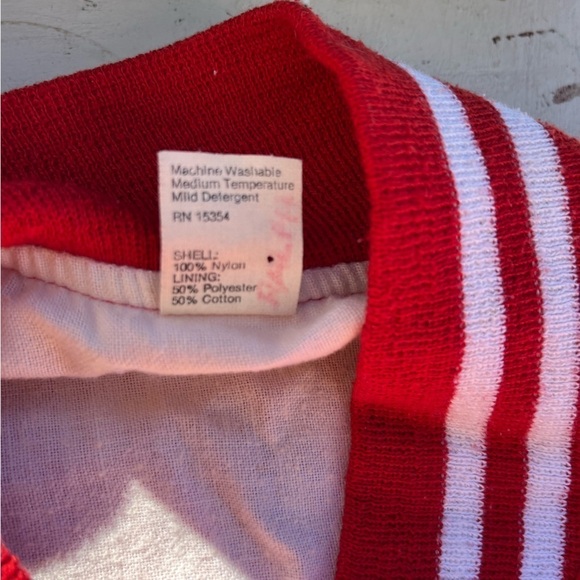 Men's VTG Twins 10 Jacket Red 1981 Embroidery M Lined 80s Snap MLB USA Windbreak - Picture 3 of 15